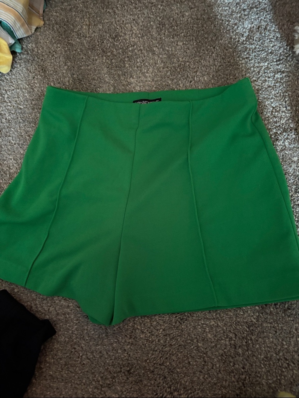 Bright Green Mini Shorts